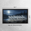 Framed 7 Running Horses Painting for Vastu Solution – Enhance Positivity & Success