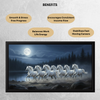 Framed 7 Running Horses Painting for Vastu Solution – Enhance Positivity & Success