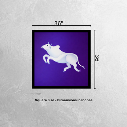 Framed Bull Painting for Vastu Solution – Strength, Stability, and Prosperity