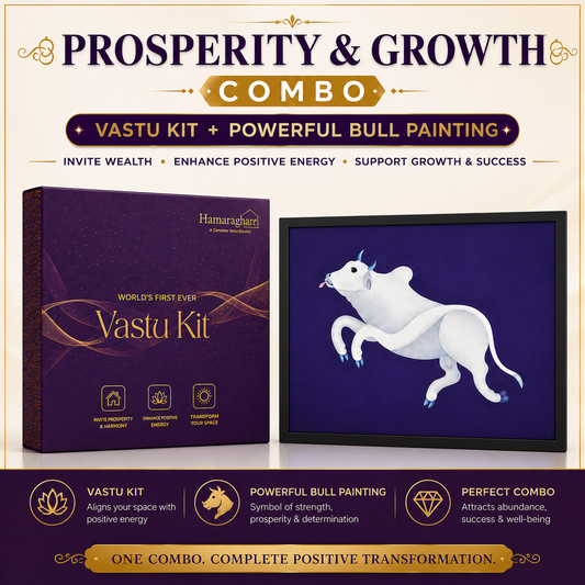 Business Bundle — Business Vastu Kit + Framed Bull Painting