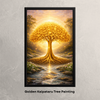 Golden Tree of Life Vastu Wall Painting – Symbol of Wealth, Growth & Abundance