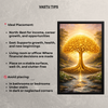 Golden Tree of Life Vastu Wall Painting – Symbol of Wealth, Growth & Abundance