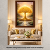 Golden Tree of Life Vastu Wall Painting – Symbol of Wealth, Growth & Abundance