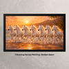 Golden Dawn Seven Horses Vastu Painting - Enhance Positive Energy, Success, and Harmony
