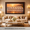 Golden Dawn Seven Horses Vastu Painting - Enhance Positive Energy, Success, and Harmony